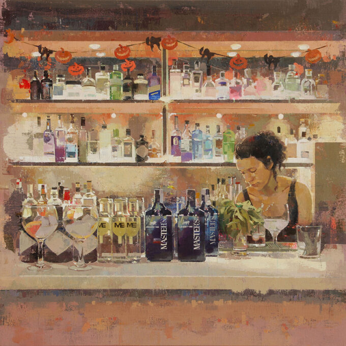 obra pintora keiko ogawa take me to a bar